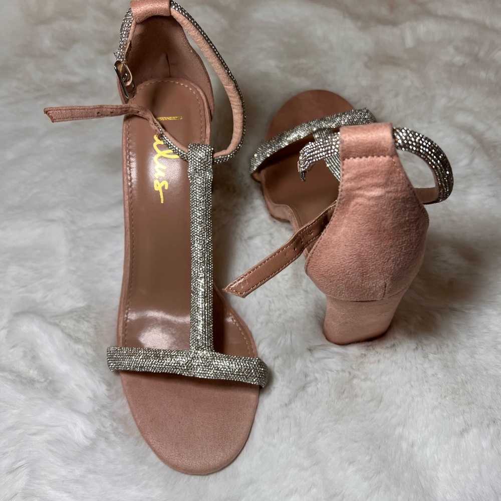 Lulu's Blush and Silver Heels
